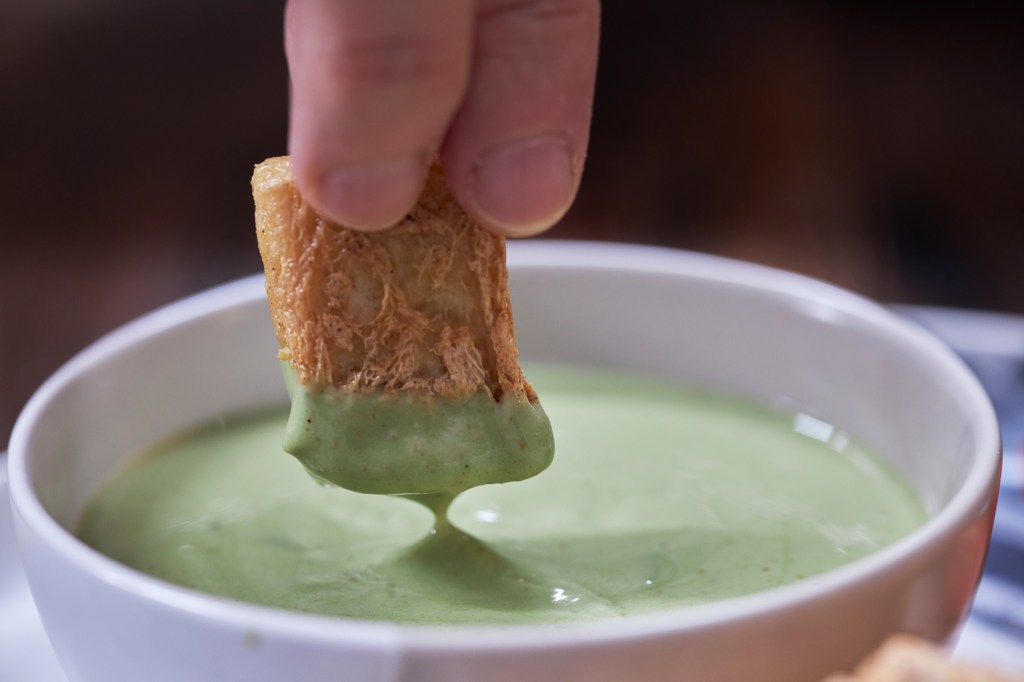 A Light and Lovely Treat: Pan-Fried Tofu with Creamy Matcha Peanut Sauce